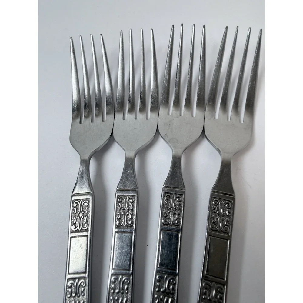 Reed & Barton Rebacraft Stainless Japan RDS41 Pattern 4 Dinner Forks